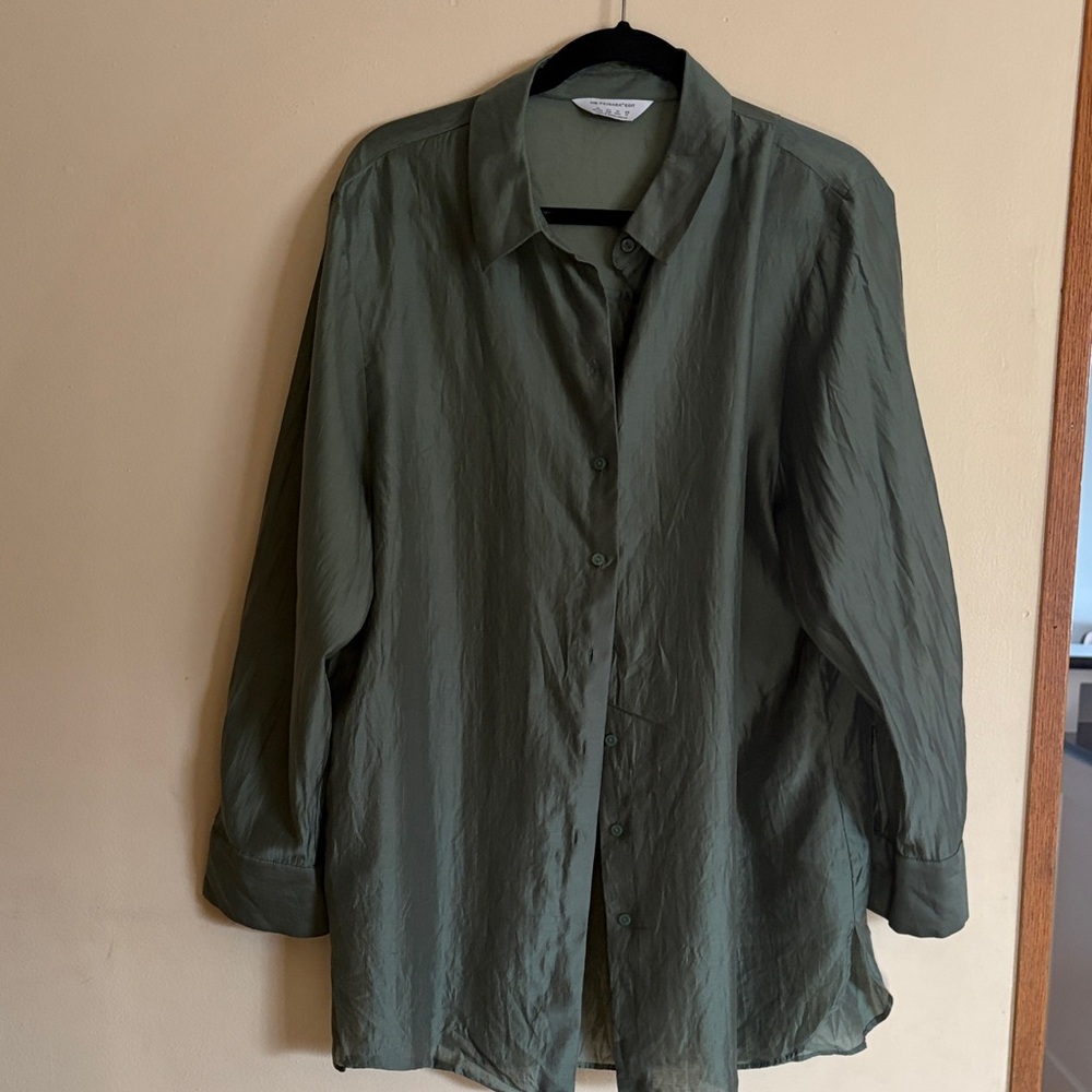Primark Olive Button Down Shirt